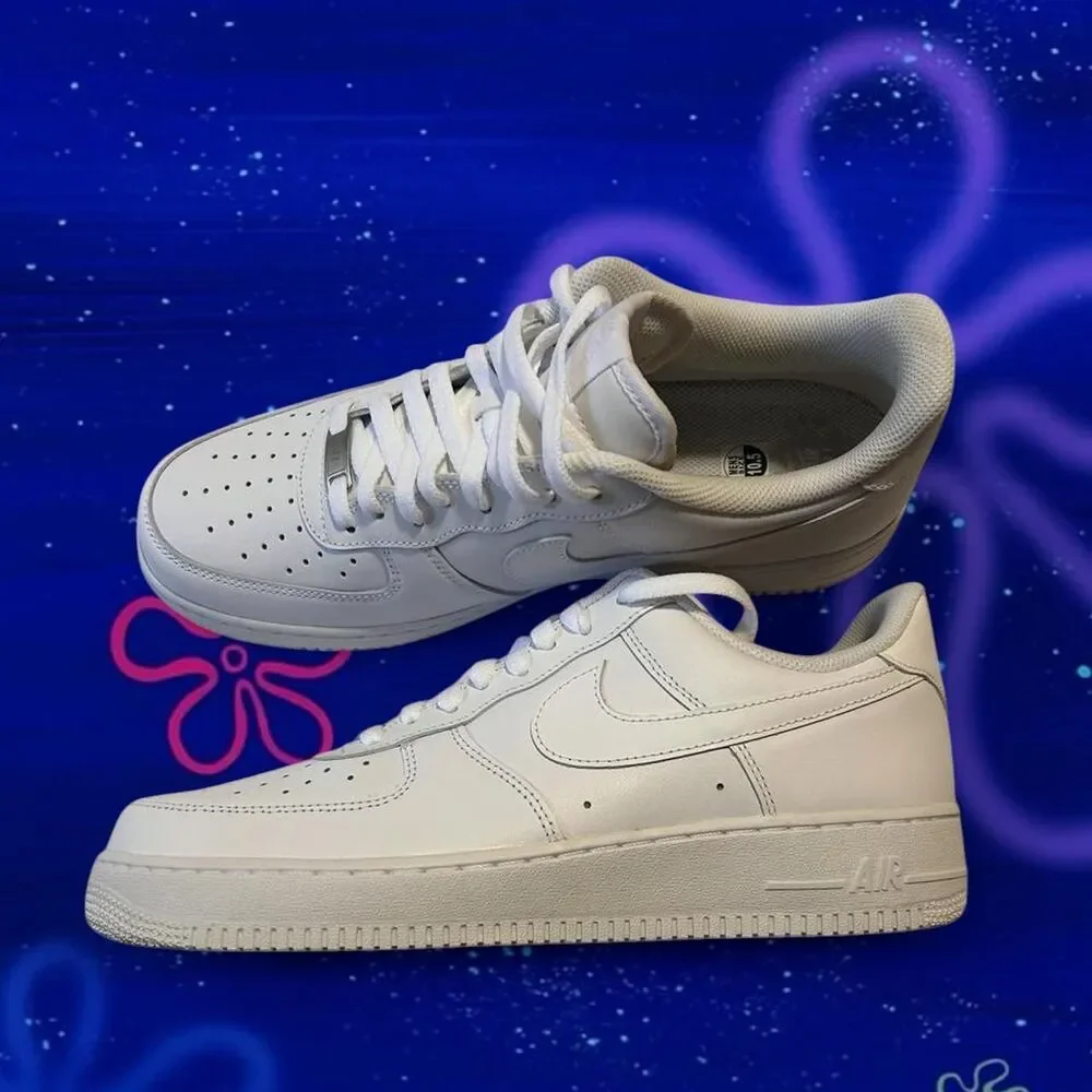 White Nike Air Force 1s